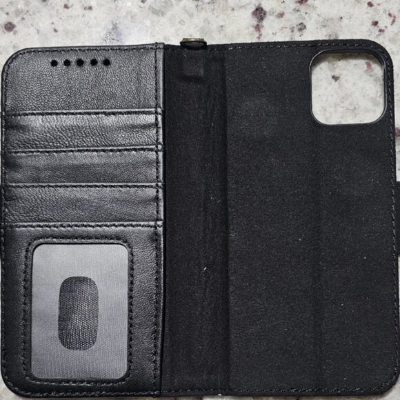 MEFON iPhone 14 Plus Detachable 2 in 1 Leather Wallet Folio Flip Case - Picture 2 of 7